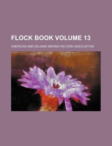 Flock book Volume 13