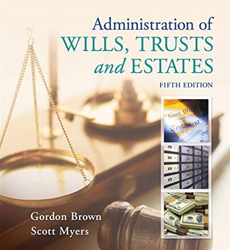 Book Cover Administration of Wills, Trusts, and Estates