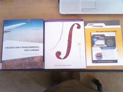 Calculus: Early Transcendentals Multi Variable University At Buffalo 7th Edition