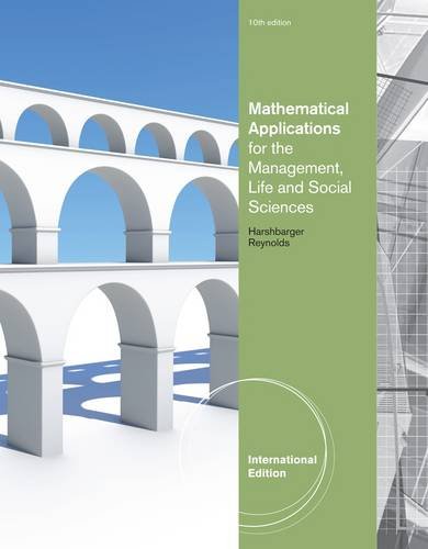 Mathematical Applications for the Management, Life, and Social Sciences