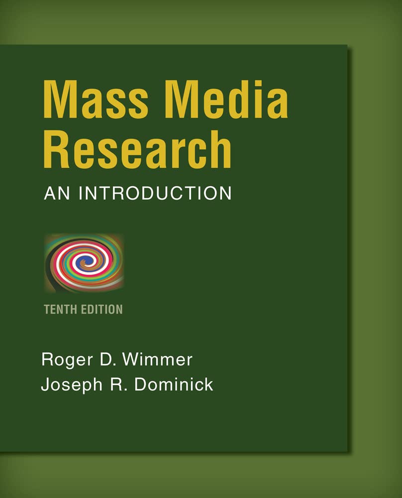 Book Cover Mass Media Research: An Introduction
