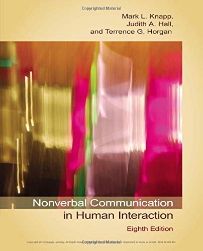 Book Cover Nonverbal Communication in Human Interaction