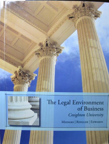 The Legal Environment of Business- Creighton University