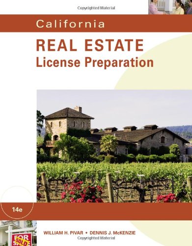 Book Cover California Real Estate Preparation (California Real Estate License Preparation)