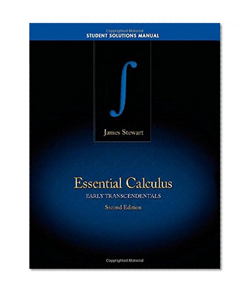 Book Cover Student Solutions Manual for Stewart's Essential Calculus: Early Transcendentals, 2nd