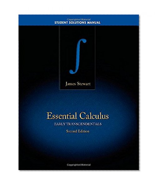 Student Solutions Manual for Stewart's Essential Calculus: Early Transcendentals, 2nd
