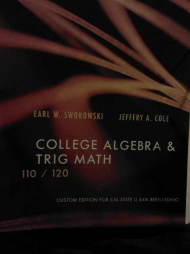 College Algebra & Trig Math