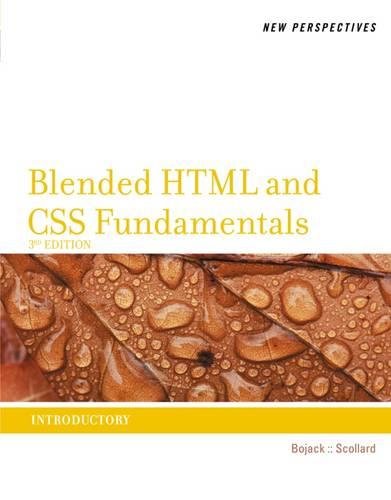 Book Cover New Perspectives on Blended HTML and CSS Fundamentals: Introductory