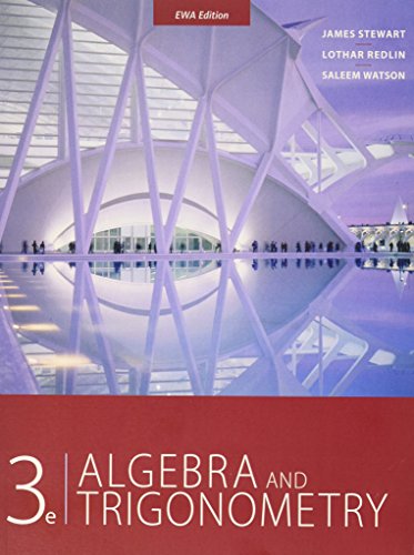 Book Cover 3e Algebra and Trigonometry