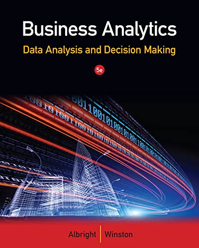 Business Analytics: Data Analysis and Decision Making
