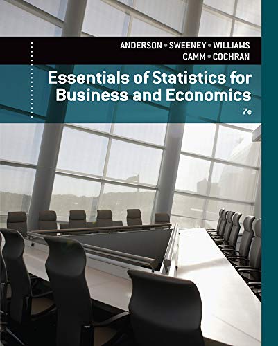 Book Cover Essentials of Statistics for Business and Economics