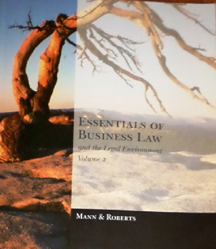 Essentials of Business Law and the Legal Environment Volume 2 (2)