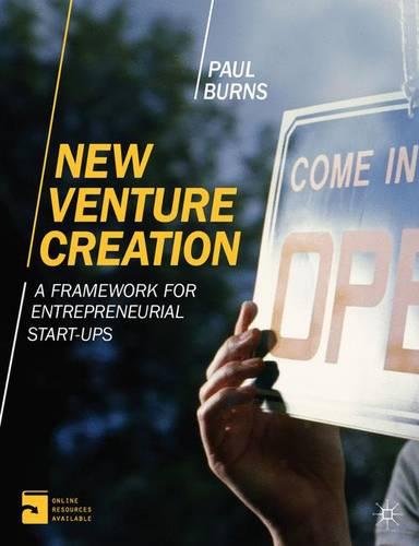 Book Cover New Venture Creation: A Framework for Entrepreneurial Start-Ups