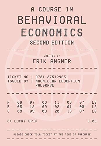 Book Cover A Course in Behavioral Economics