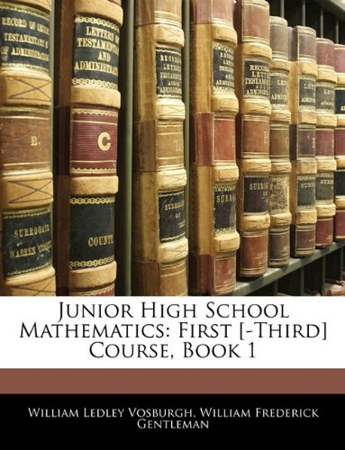 Junior High School Mathematics: First [-Third] Course, Book 1