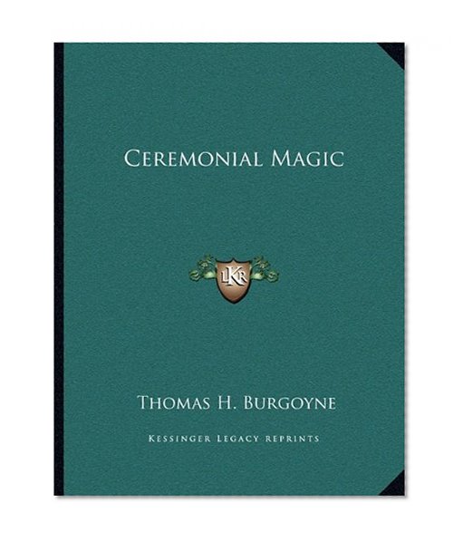 Book Cover Ceremonial Magic