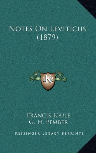 Notes On Leviticus (1879)