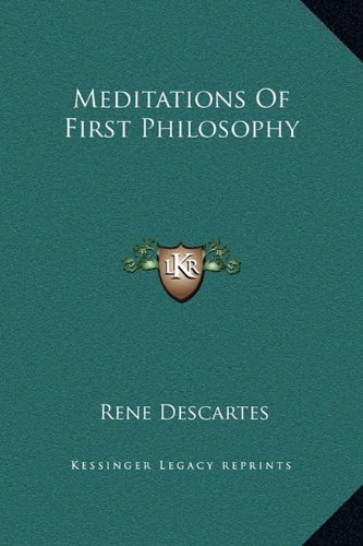 Meditations Of First Philosophy