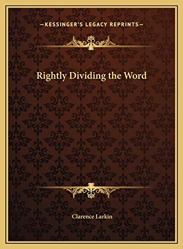 Rightly Dividing the Word