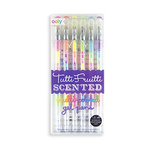 Book Cover OOLY, Tutti Frutti Gel Pens, Fruity Scented Pen - Set of 6