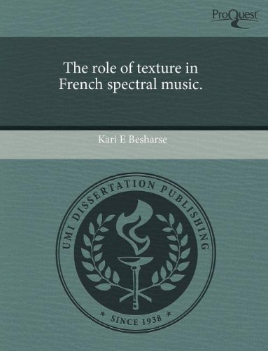 The role of texture in French spectral music.