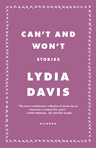Book Cover Can't and Won't: Stories