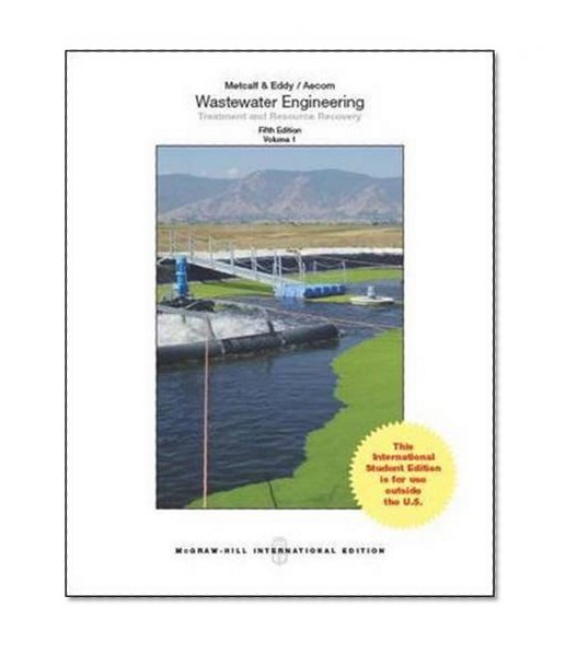 Book Cover Wastewater Engineering: Treatment and Resource Recovery