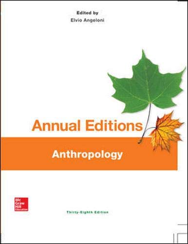 Book Cover Annual Editions: Anthropology, 38/e
