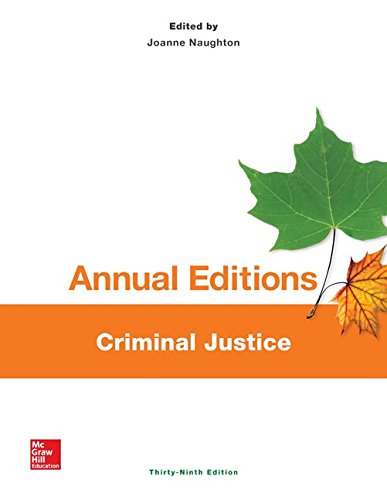 Book Cover Annual Editions: Criminal Justice, 39/e
