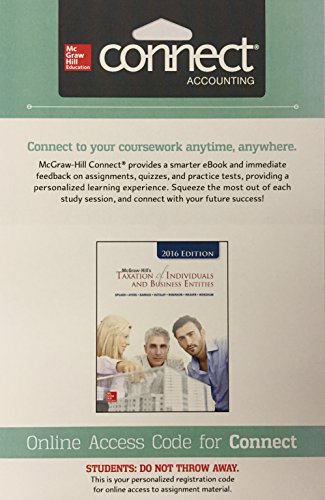 Connect 2 Semester Access Card for McGraw-Hill's Taxation of Individuals and Business Entities, 2016 Edition