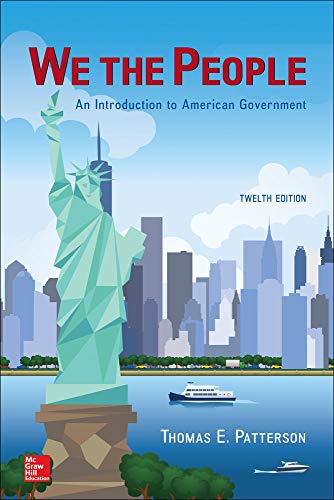 Book Cover We The People: An Introduction to American Government