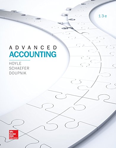 Book Cover LooseLeaf for Advanced Accounting (Irwin Accounting) - Standalone book