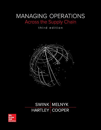 Book Cover Managing Operations Across the Supply Chain