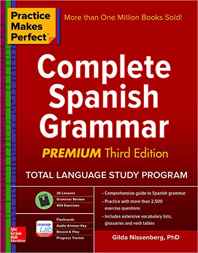 Book Cover Practice Makes Perfect: Complete Spanish Grammar, Premium Third Edition