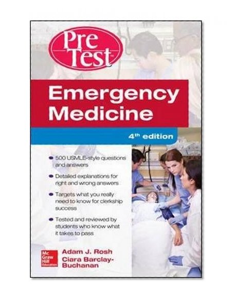 Book Cover Emergency Medicine PreTest Self-Assessment and Review, Fourth Edition