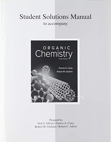Book Cover Solutions Manual for Organic Chemistry