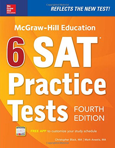 Book Cover McGraw-Hill Education 6 SAT Practice Tests, Fourth Edition