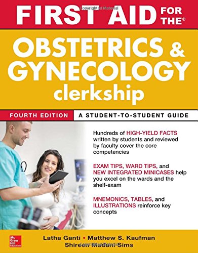 Book Cover First Aid for the Obstetrics and Gynecology Clerkship, Fourth Edition
