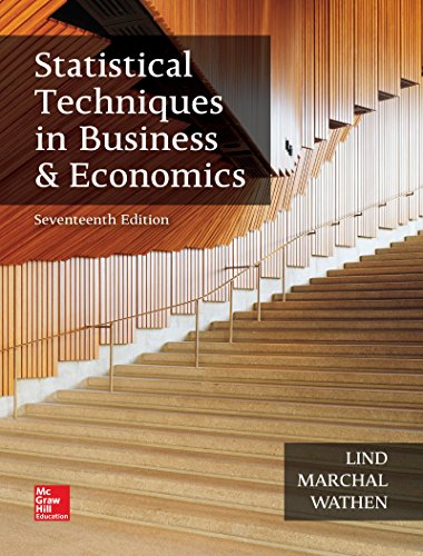 Book Cover Statistical Techniques in Business and Economics (The Mcgraw-hill/Irwin Series in Operations and Decision Sciences)