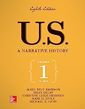 Book Cover US: A Narrative History Volume 1: To 1877