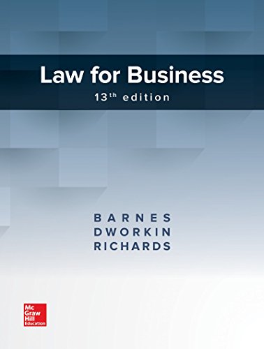 Book Cover Law for Business