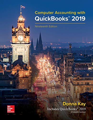 Book Cover Computer Accounting with QuickBooks 2019