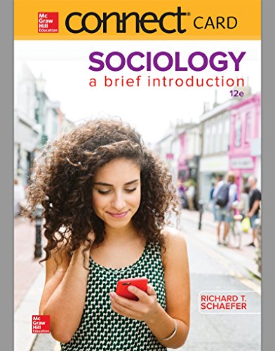 Book Cover Connect Access Card for Schaefer Sociology a Brief Introduction