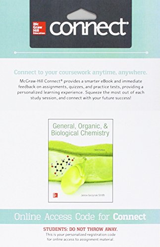 Book Cover Connect 1-Semester Access Card for General, Organic, & Biological Chemistry