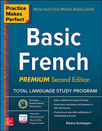 Book Cover Practice Makes Perfect: Basic French, Premium Second Edition