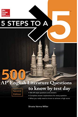 Book Cover 5 Steps to a 5: 500 AP English Literature Questions to Know by Test Day, Second Edition