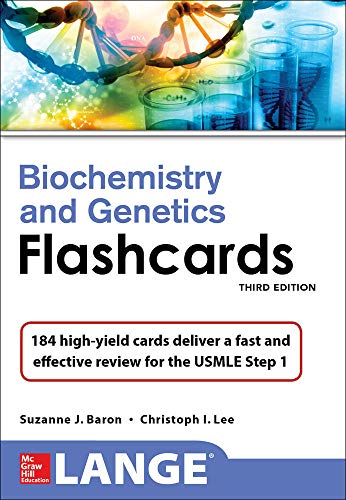 Book Cover Lange Biochemistry and Genetics Flashhcards, Third Edition (Lange Flashcards)