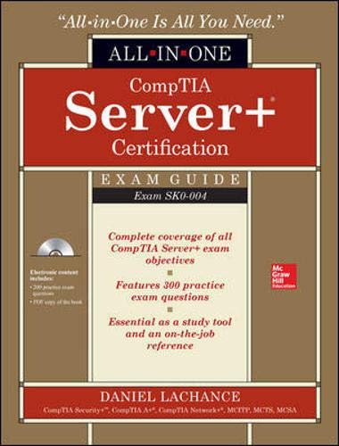 Book Cover CompTIA Server+ Certification All-in-One Exam Guide (Exam SK0-004)