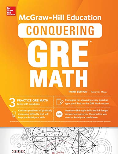Book Cover McGraw-Hill Education Conquering GRE Math, Third Edition