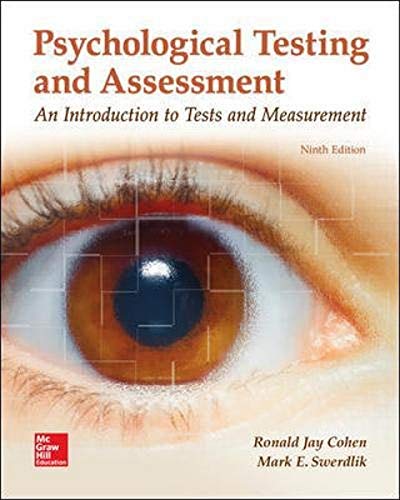 Book Cover Psychological Testing and Assessment